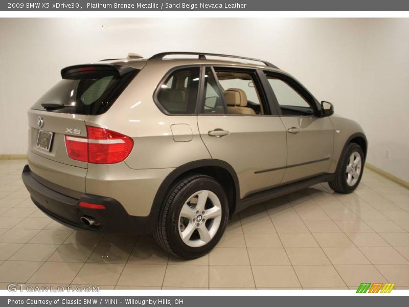 Platinum Bronze Metallic / Sand Beige Nevada Leather 2009 BMW X5 xDrive30i