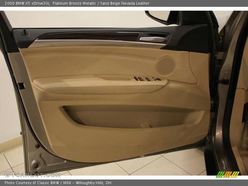 Platinum Bronze Metallic / Sand Beige Nevada Leather 2009 BMW X5 xDrive30i