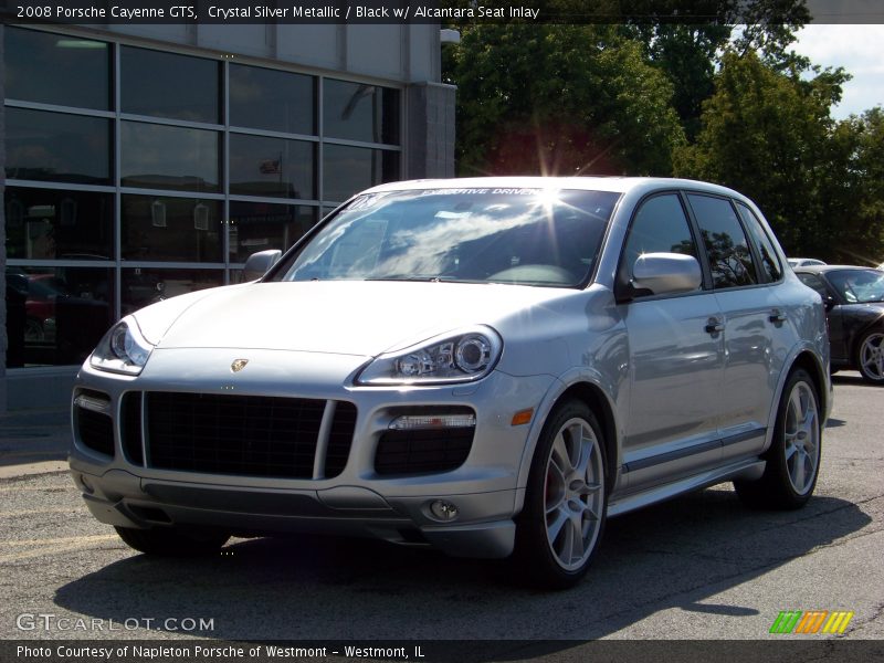 Crystal Silver Metallic / Black w/ Alcantara Seat Inlay 2008 Porsche Cayenne GTS