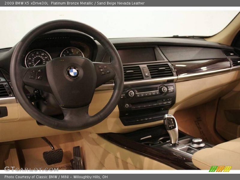 Platinum Bronze Metallic / Sand Beige Nevada Leather 2009 BMW X5 xDrive30i