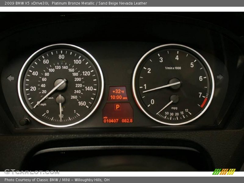 Platinum Bronze Metallic / Sand Beige Nevada Leather 2009 BMW X5 xDrive30i