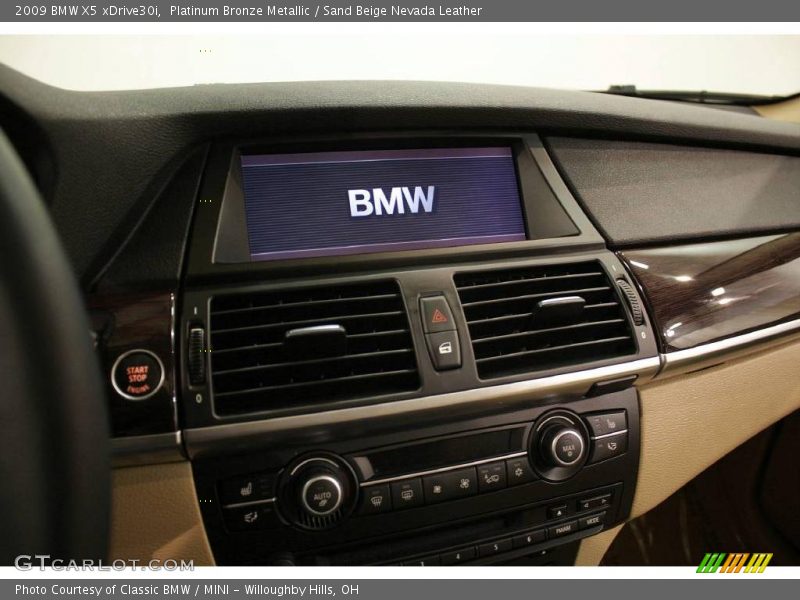 Platinum Bronze Metallic / Sand Beige Nevada Leather 2009 BMW X5 xDrive30i