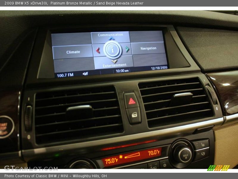Platinum Bronze Metallic / Sand Beige Nevada Leather 2009 BMW X5 xDrive30i