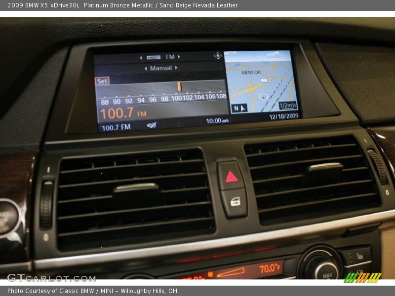 Platinum Bronze Metallic / Sand Beige Nevada Leather 2009 BMW X5 xDrive30i