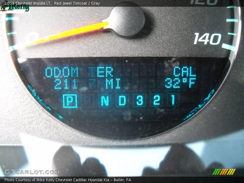 Red Jewel Tintcoat / Gray 2009 Chevrolet Impala LT