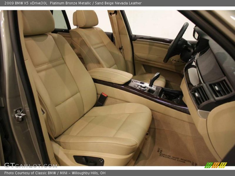 Platinum Bronze Metallic / Sand Beige Nevada Leather 2009 BMW X5 xDrive30i