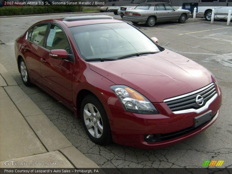 Sonoma Sunset Metallic / Blond 2007 Nissan Altima 3.5 SL