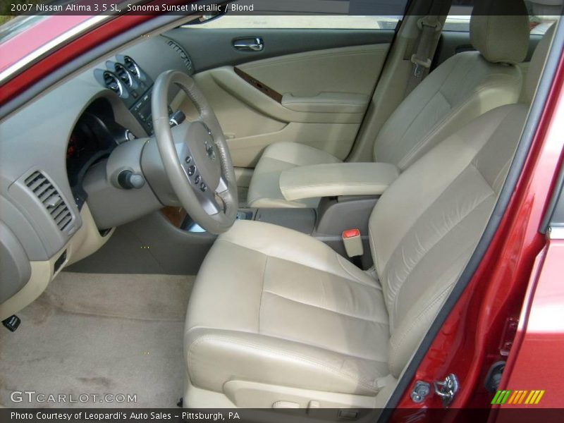 Sonoma Sunset Metallic / Blond 2007 Nissan Altima 3.5 SL