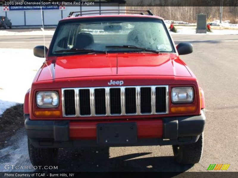 Flame Red / Agate 2001 Jeep Cherokee Sport 4x4