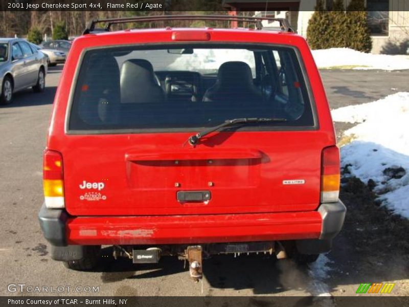 Flame Red / Agate 2001 Jeep Cherokee Sport 4x4