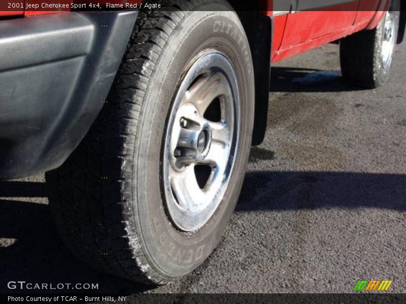 Flame Red / Agate 2001 Jeep Cherokee Sport 4x4