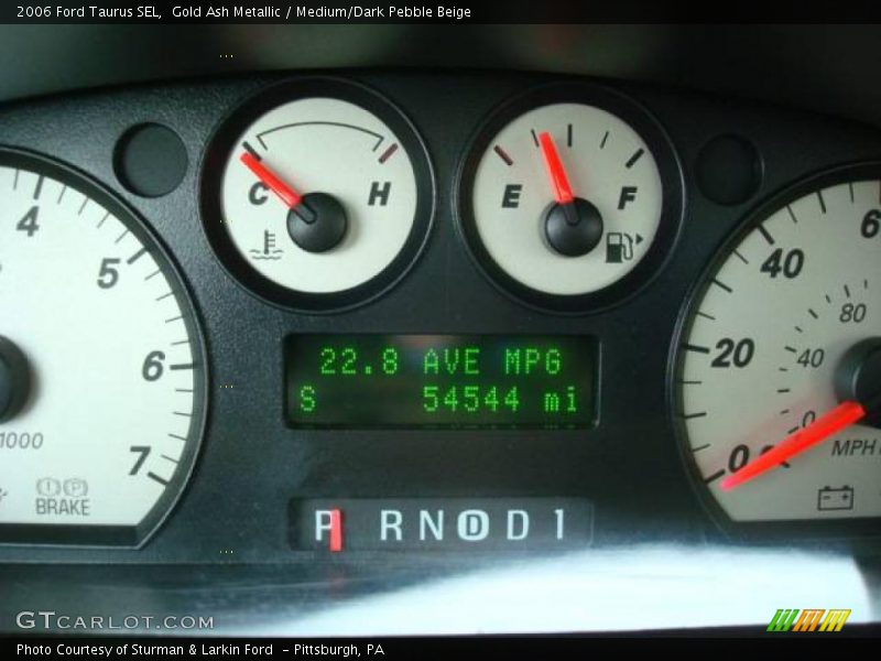 Gold Ash Metallic / Medium/Dark Pebble Beige 2006 Ford Taurus SEL