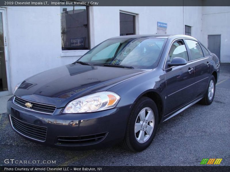 Imperial Blue Metallic / Gray 2009 Chevrolet Impala LT