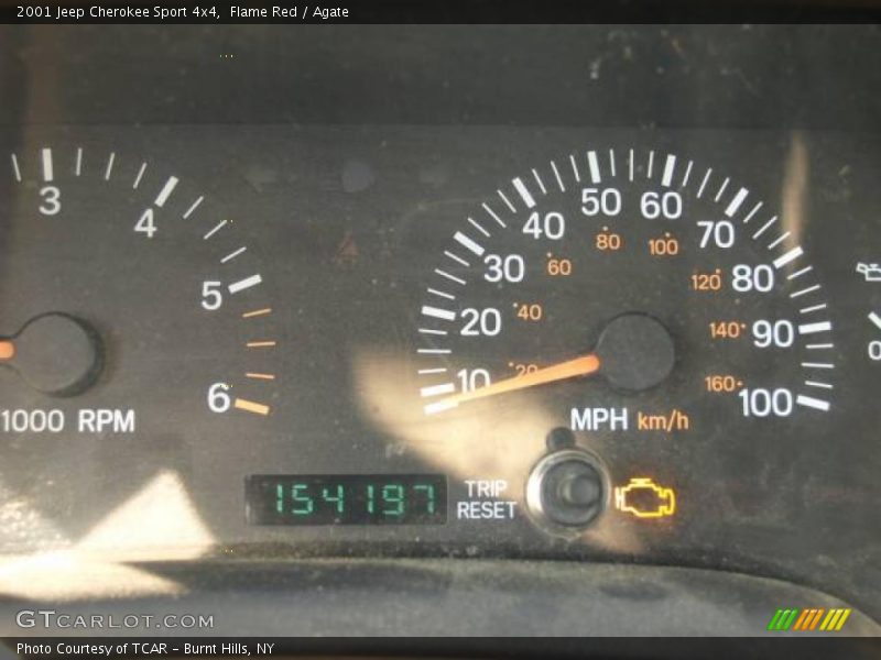 Flame Red / Agate 2001 Jeep Cherokee Sport 4x4