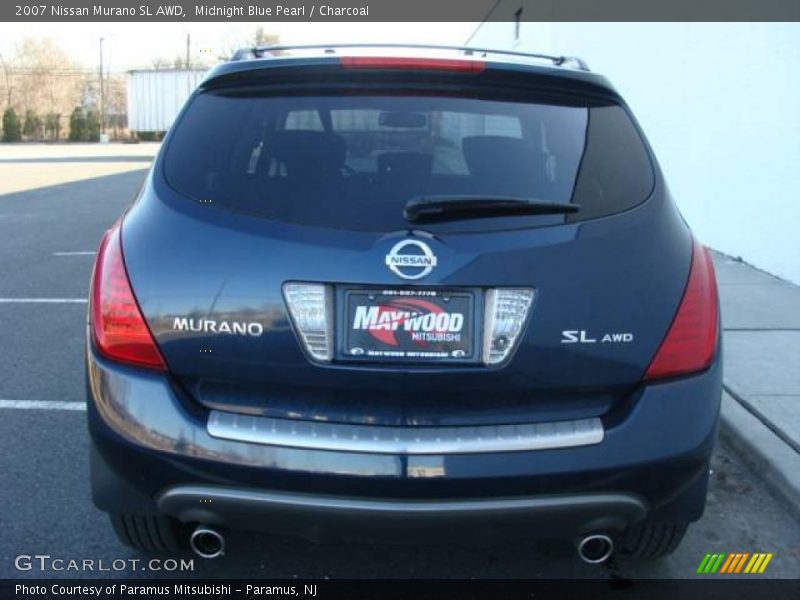 Midnight Blue Pearl / Charcoal 2007 Nissan Murano SL AWD