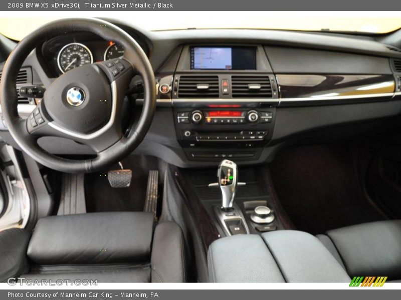 Titanium Silver Metallic / Black 2009 BMW X5 xDrive30i