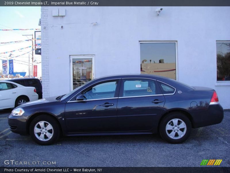Imperial Blue Metallic / Gray 2009 Chevrolet Impala LT