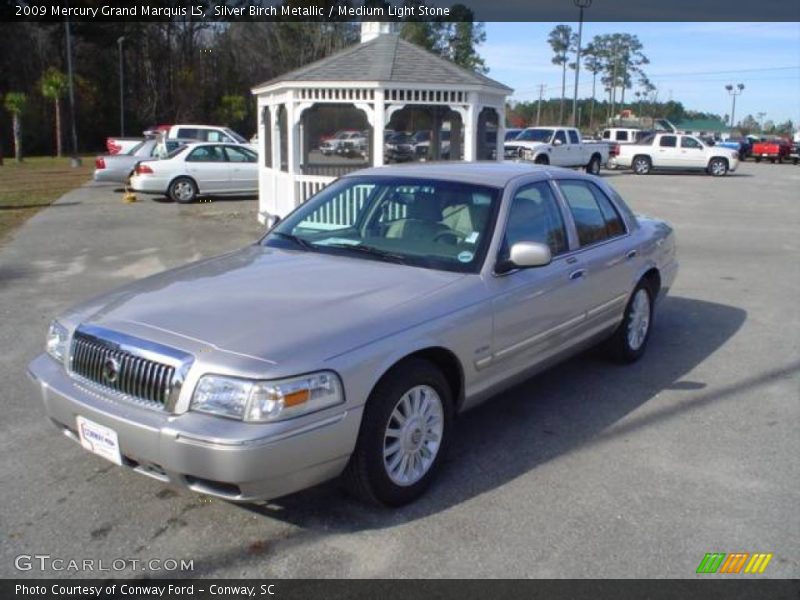 Silver Birch Metallic / Medium Light Stone 2009 Mercury Grand Marquis LS