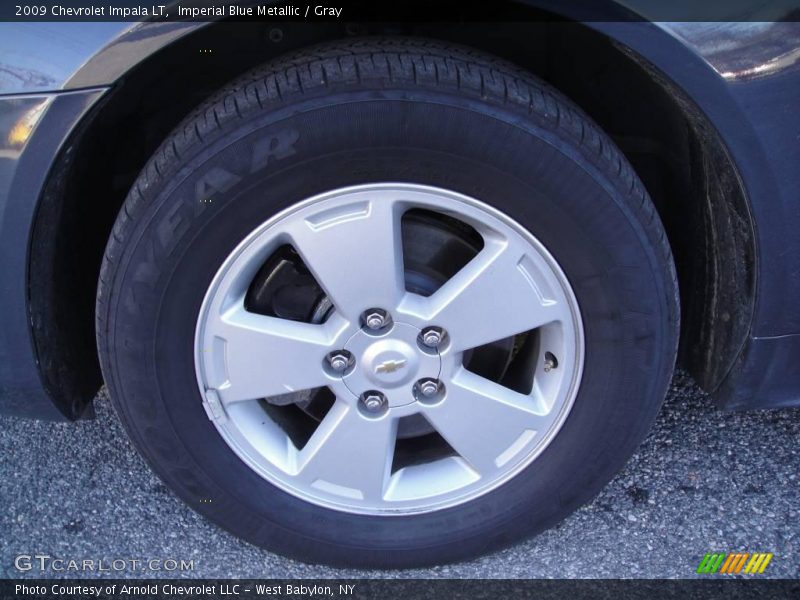 Imperial Blue Metallic / Gray 2009 Chevrolet Impala LT