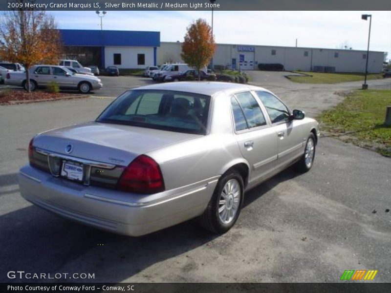 Silver Birch Metallic / Medium Light Stone 2009 Mercury Grand Marquis LS