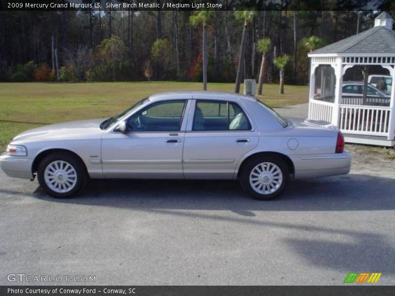 Silver Birch Metallic / Medium Light Stone 2009 Mercury Grand Marquis LS
