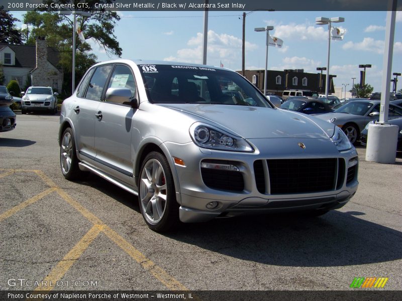 Crystal Silver Metallic / Black w/ Alcantara Seat Inlay 2008 Porsche Cayenne GTS