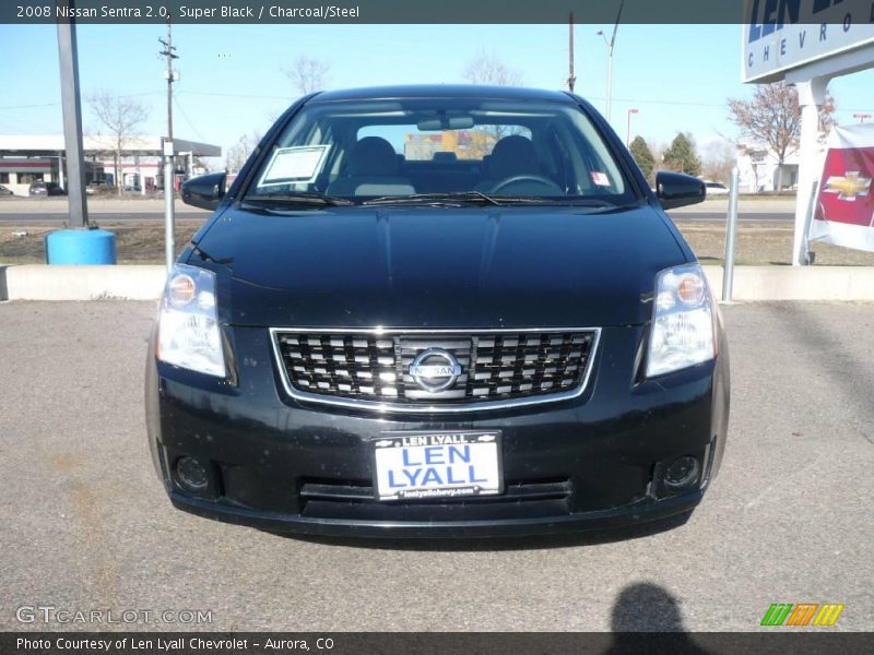 Super Black / Charcoal/Steel 2008 Nissan Sentra 2.0