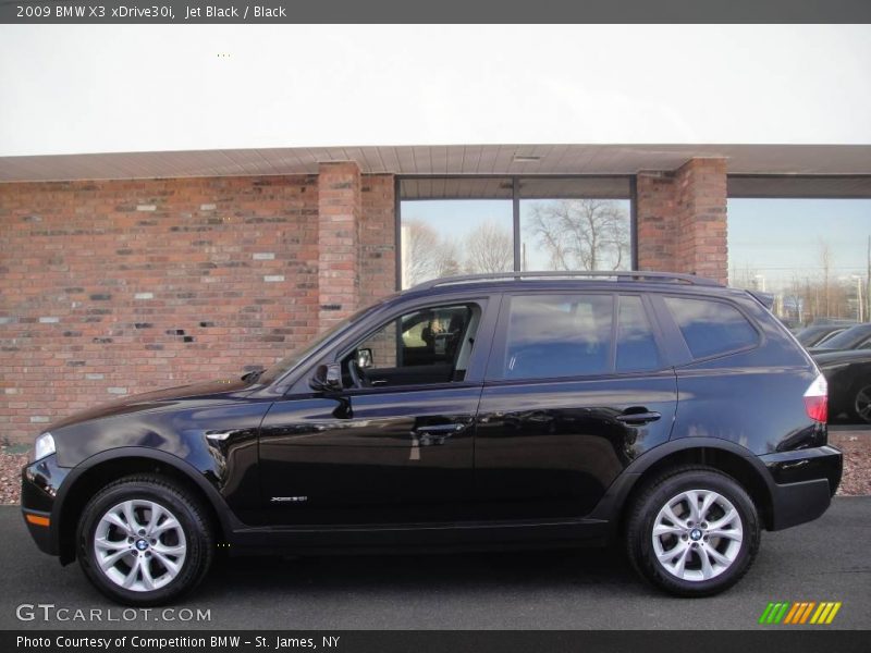 Jet Black / Black 2009 BMW X3 xDrive30i