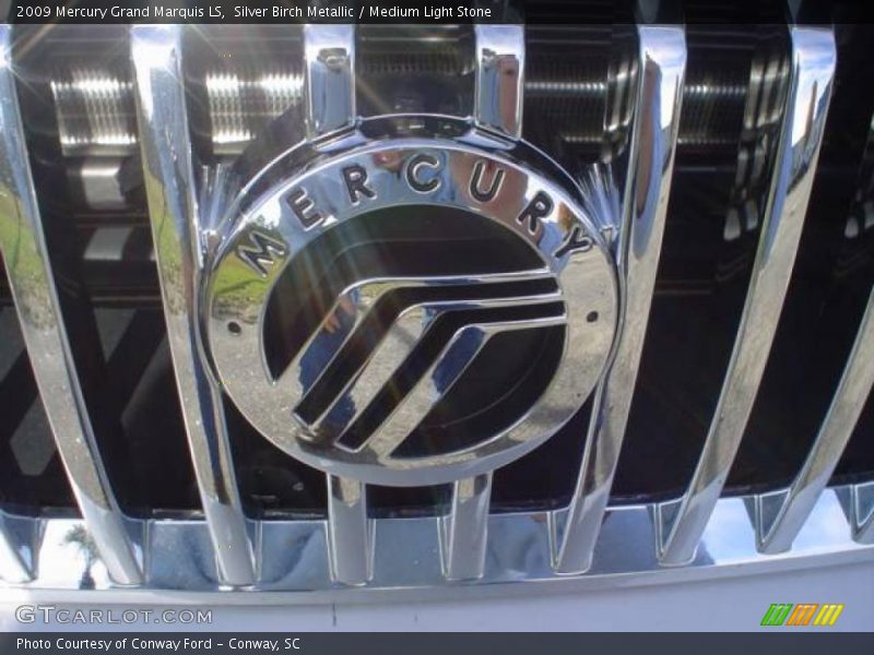 Silver Birch Metallic / Medium Light Stone 2009 Mercury Grand Marquis LS