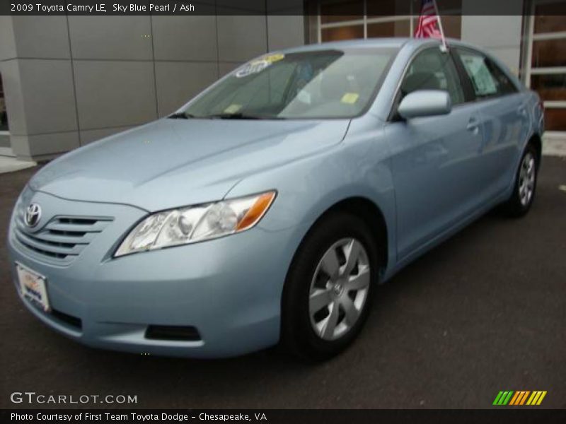 Sky Blue Pearl / Ash 2009 Toyota Camry LE