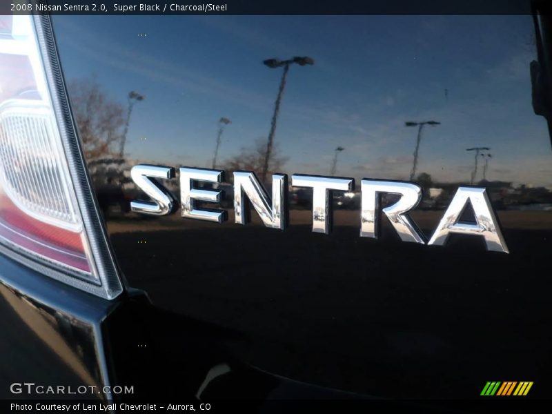 Super Black / Charcoal/Steel 2008 Nissan Sentra 2.0