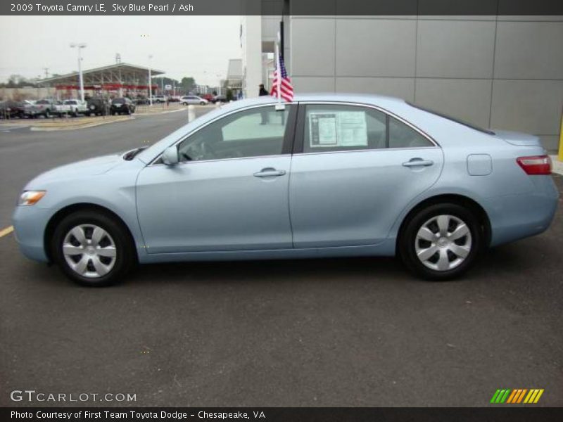 Sky Blue Pearl / Ash 2009 Toyota Camry LE