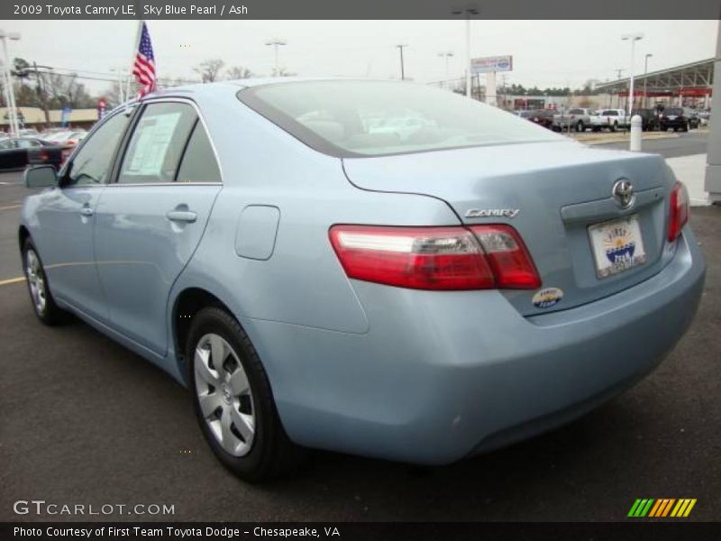 Sky Blue Pearl / Ash 2009 Toyota Camry LE