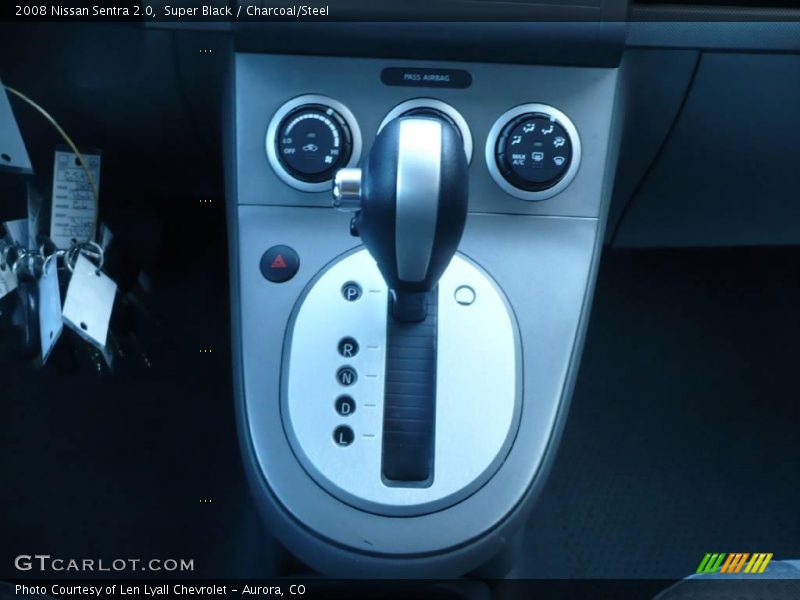 Super Black / Charcoal/Steel 2008 Nissan Sentra 2.0