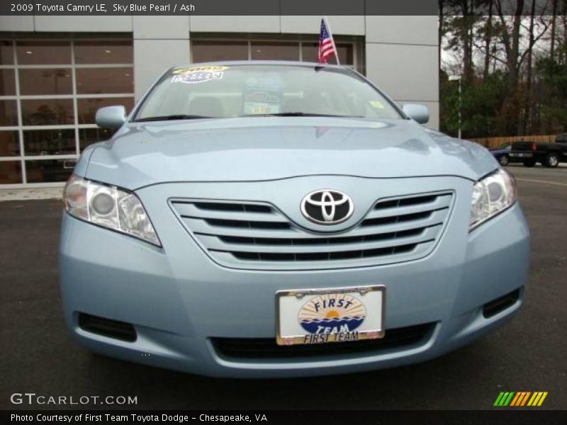 Sky Blue Pearl / Ash 2009 Toyota Camry LE