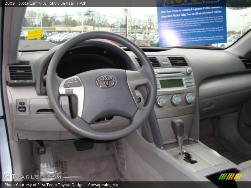 Sky Blue Pearl / Ash 2009 Toyota Camry LE