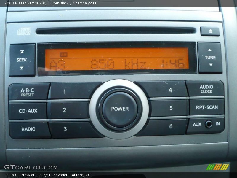Super Black / Charcoal/Steel 2008 Nissan Sentra 2.0