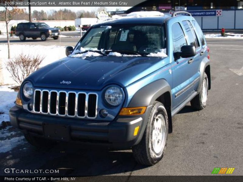 Atlantic Blue Pearl / Medium Slate Gray 2006 Jeep Liberty Sport 4x4