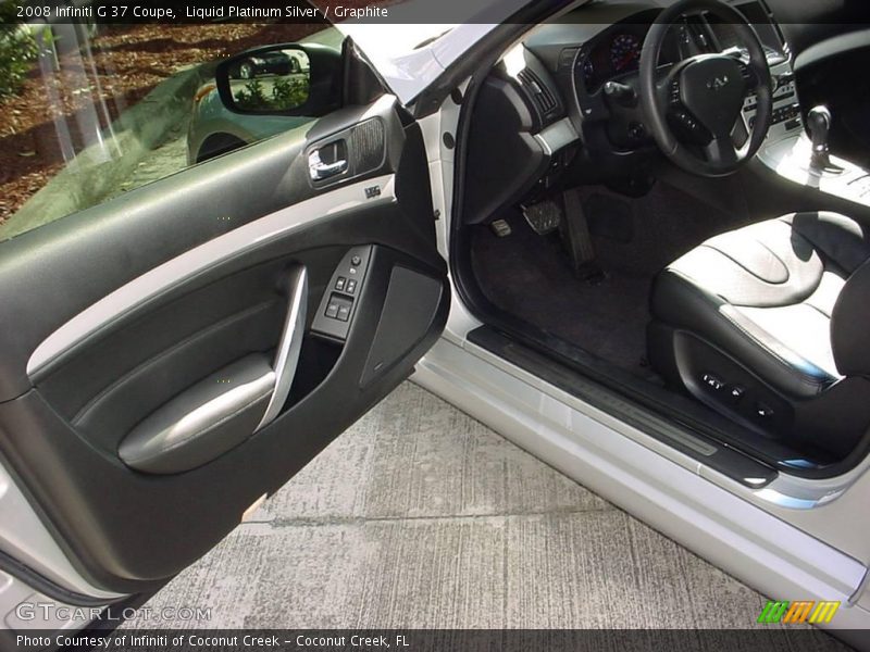 Liquid Platinum Silver / Graphite 2008 Infiniti G 37 Coupe