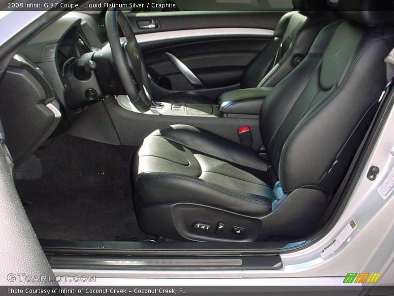 Liquid Platinum Silver / Graphite 2008 Infiniti G 37 Coupe
