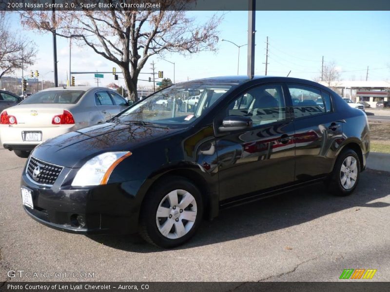 Super Black / Charcoal/Steel 2008 Nissan Sentra 2.0