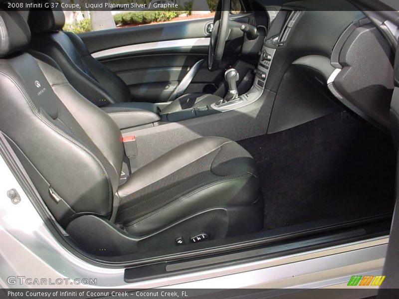 Liquid Platinum Silver / Graphite 2008 Infiniti G 37 Coupe