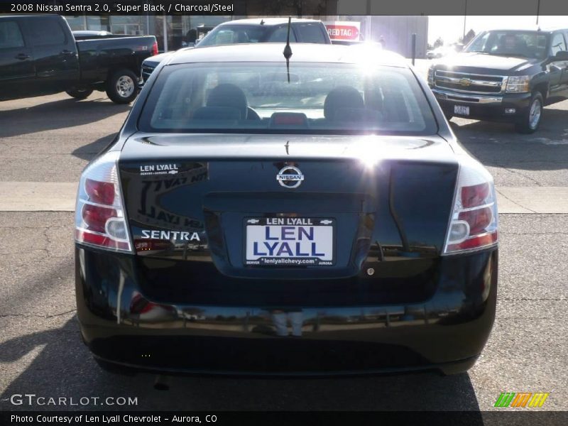 Super Black / Charcoal/Steel 2008 Nissan Sentra 2.0