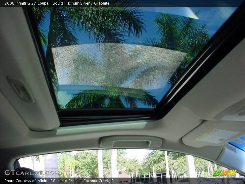 Liquid Platinum Silver / Graphite 2008 Infiniti G 37 Coupe