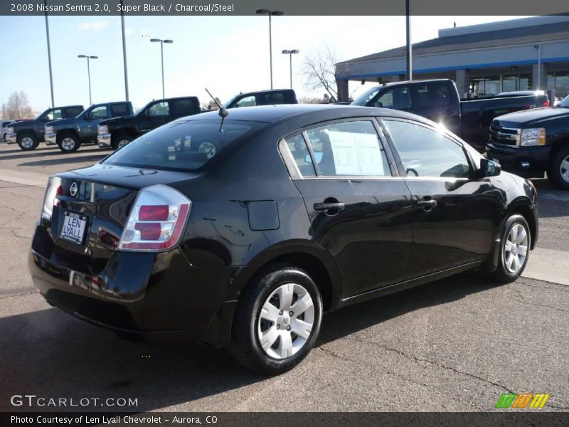 Super Black / Charcoal/Steel 2008 Nissan Sentra 2.0