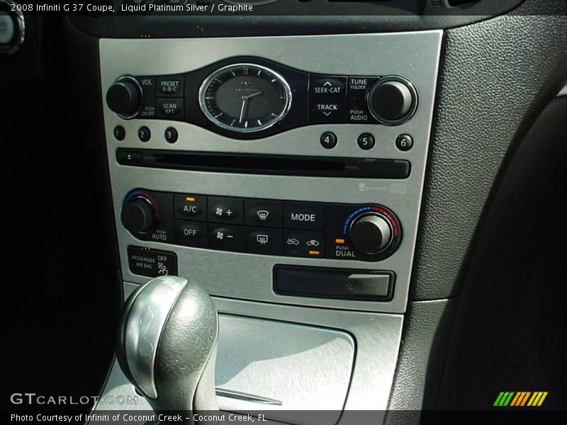 Liquid Platinum Silver / Graphite 2008 Infiniti G 37 Coupe