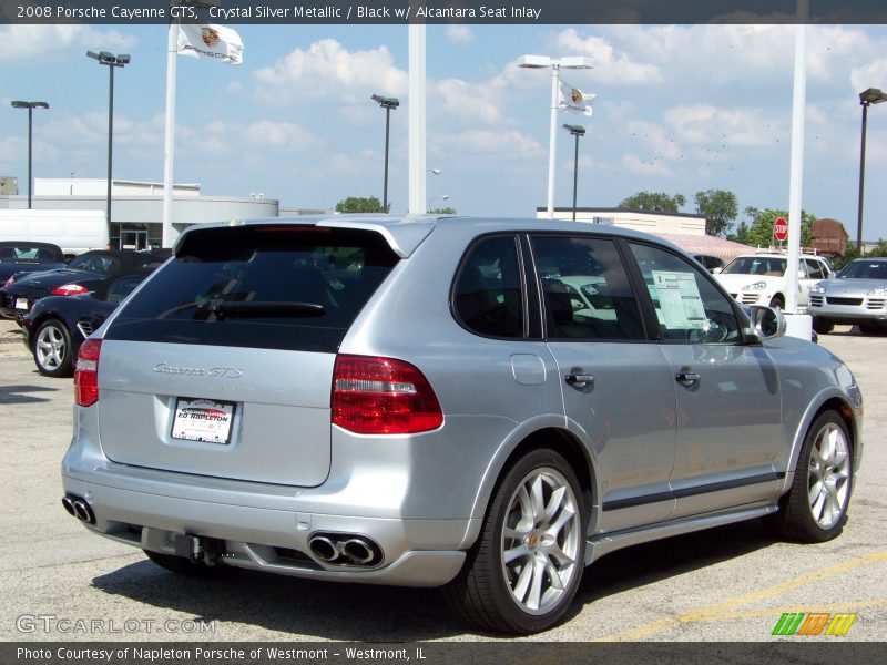 Crystal Silver Metallic / Black w/ Alcantara Seat Inlay 2008 Porsche Cayenne GTS