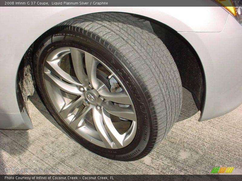 Liquid Platinum Silver / Graphite 2008 Infiniti G 37 Coupe