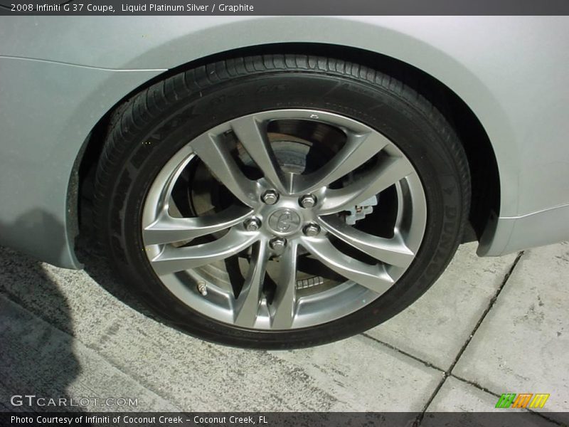 Liquid Platinum Silver / Graphite 2008 Infiniti G 37 Coupe