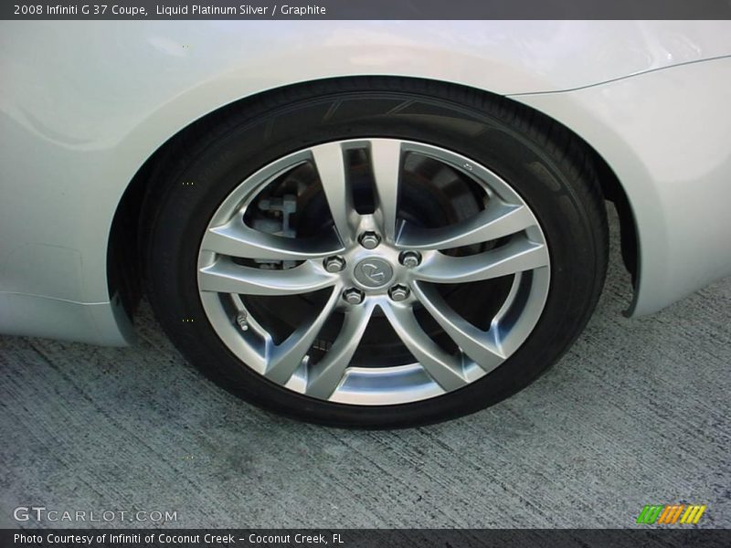 Liquid Platinum Silver / Graphite 2008 Infiniti G 37 Coupe